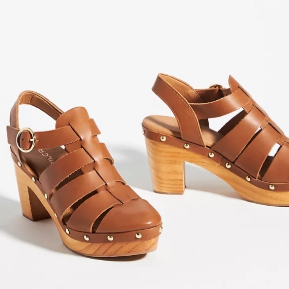 Anthropologie Shoes - Anthropologie Fisherman Clog Heels